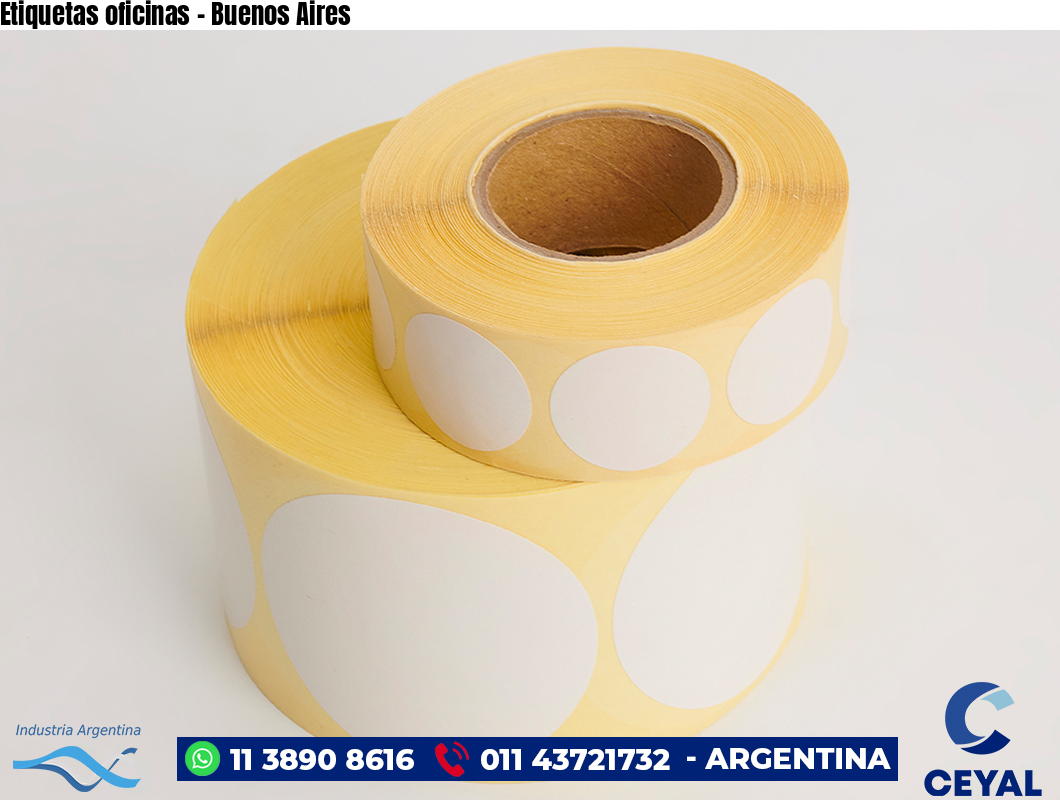 Etiquetas oficinas – Buenos Aires