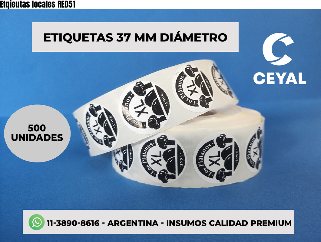Etqieutas locales RED51