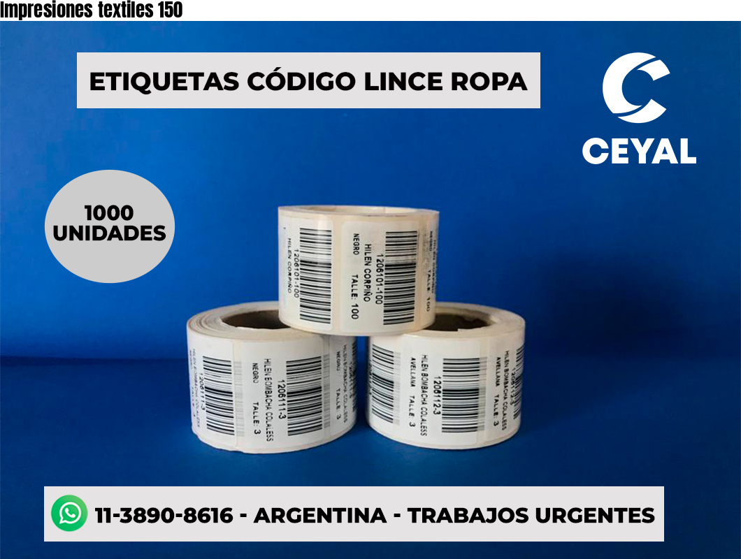 Impresiones textiles 150