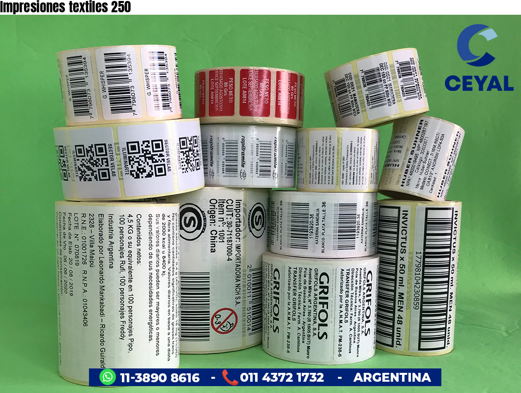 Impresiones textiles 250