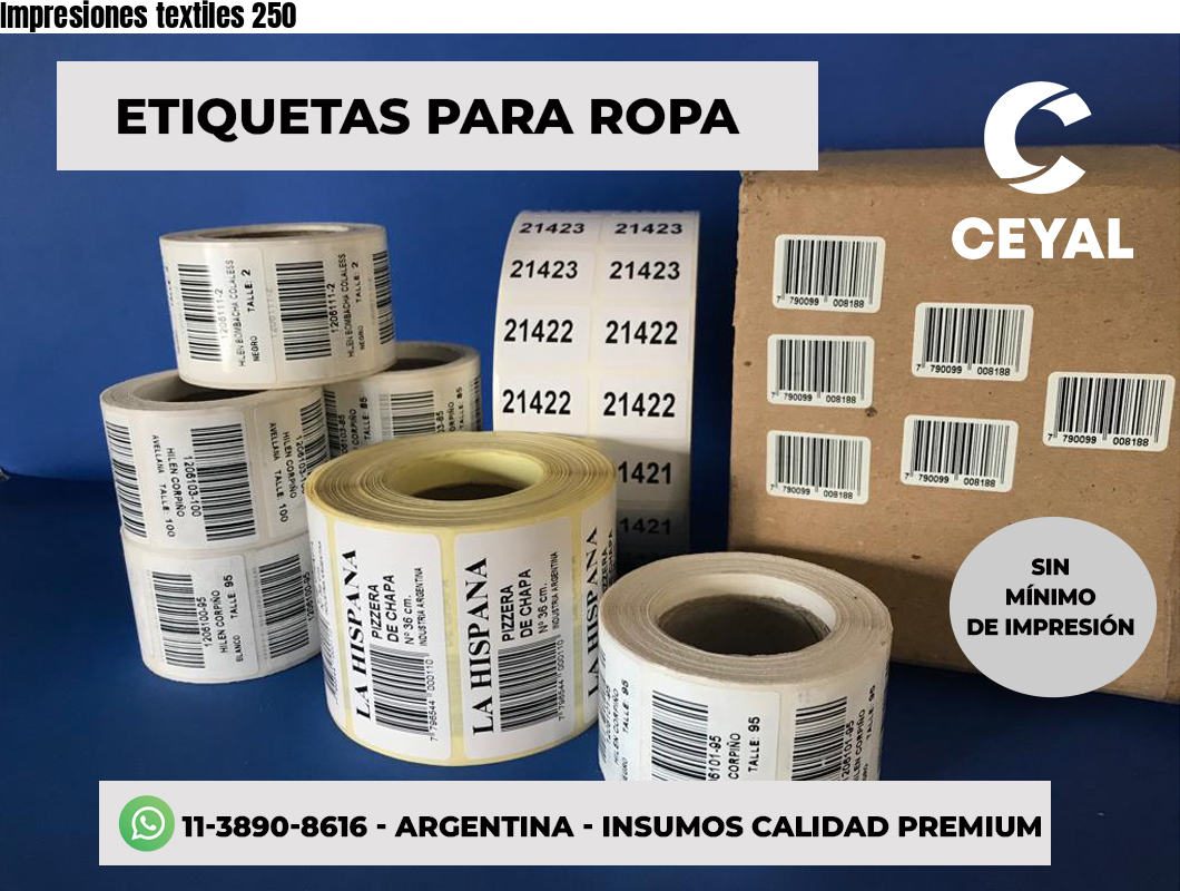 Impresiones textiles 250