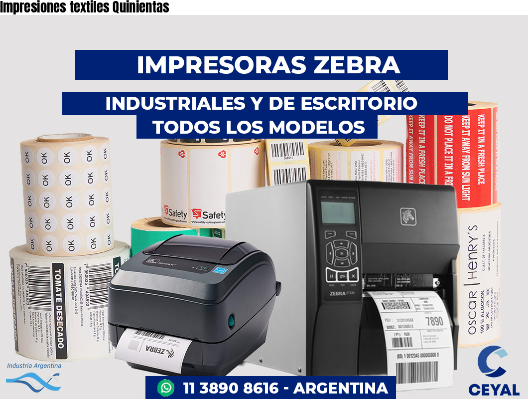 Impresiones textiles Quinientas