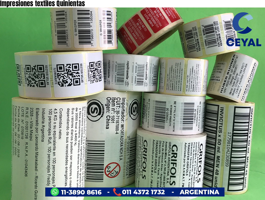 Impresiones textiles Quinientas