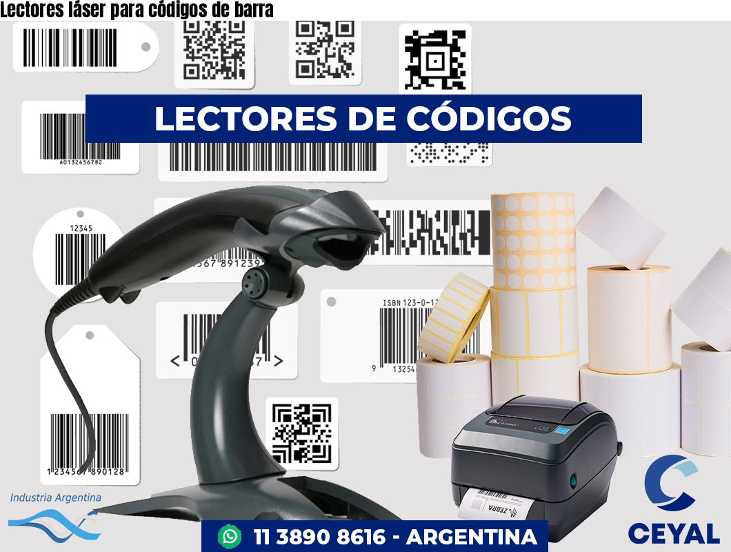 Lectores láser para códigos de barra