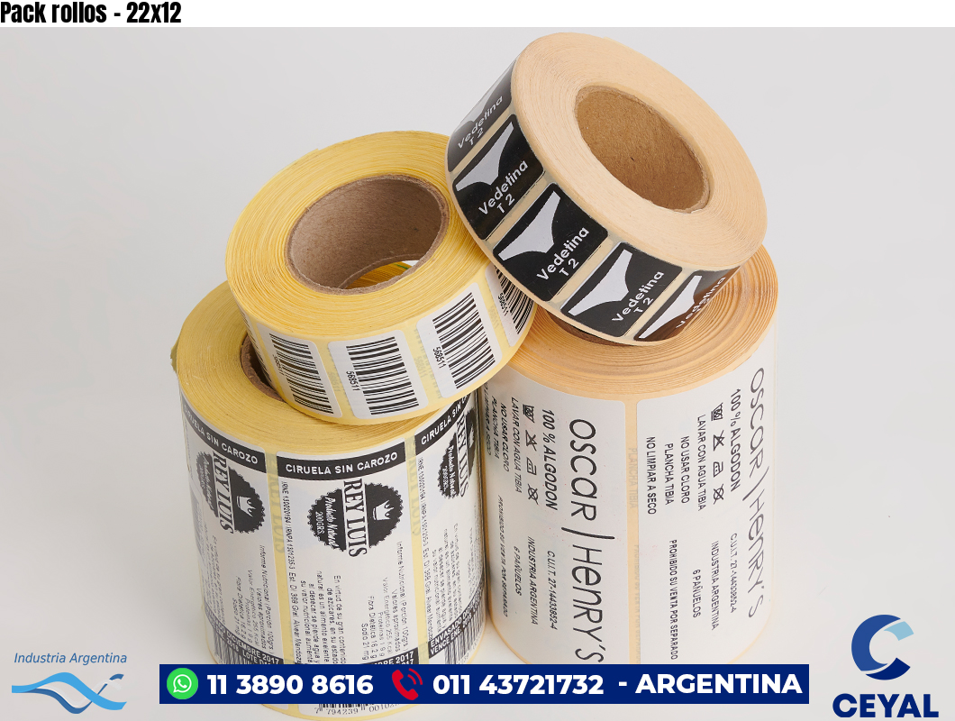 Pack rollos - 22x12
