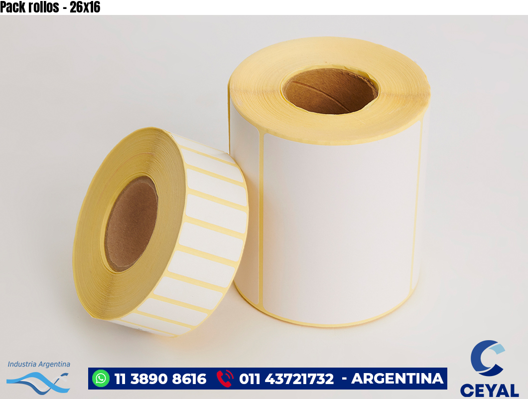 Pack rollos - 26x16
