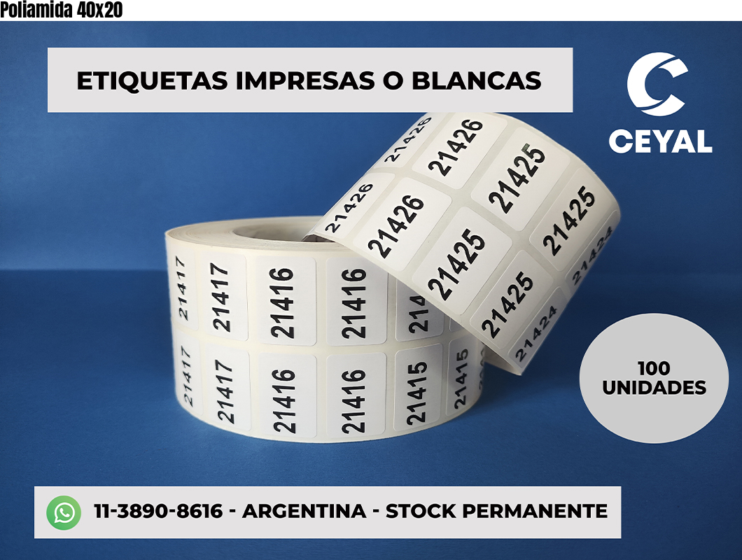 Poliamida 40x20