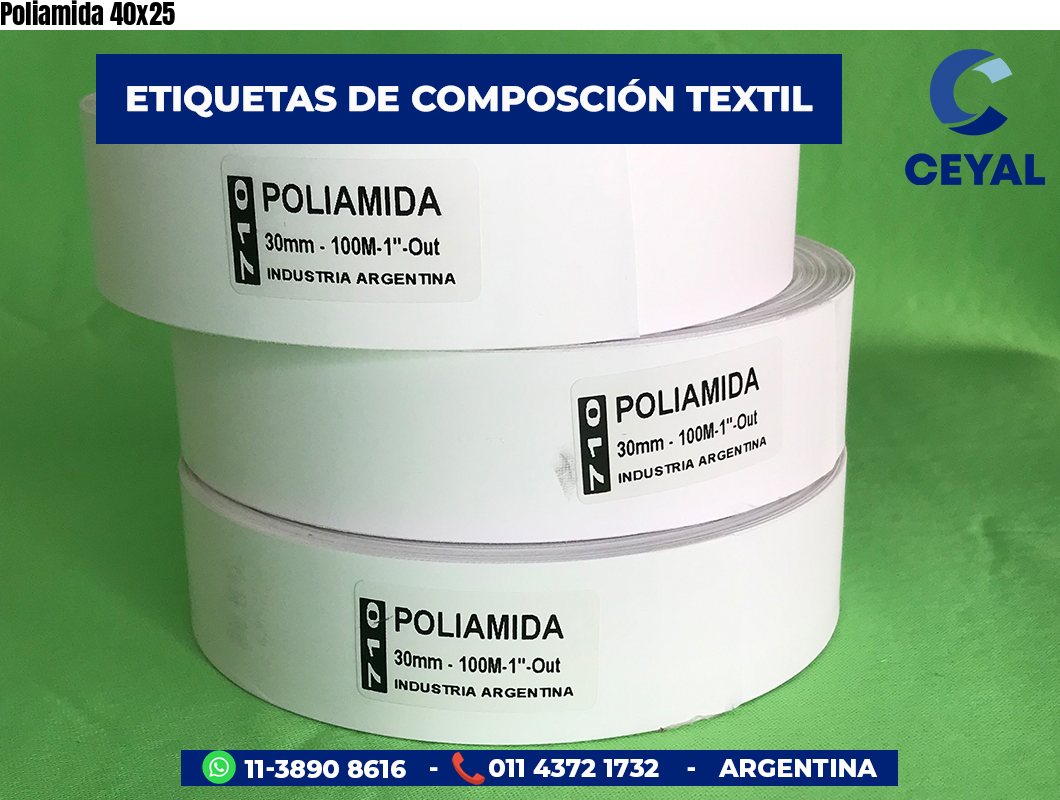 Poliamida 40×25
