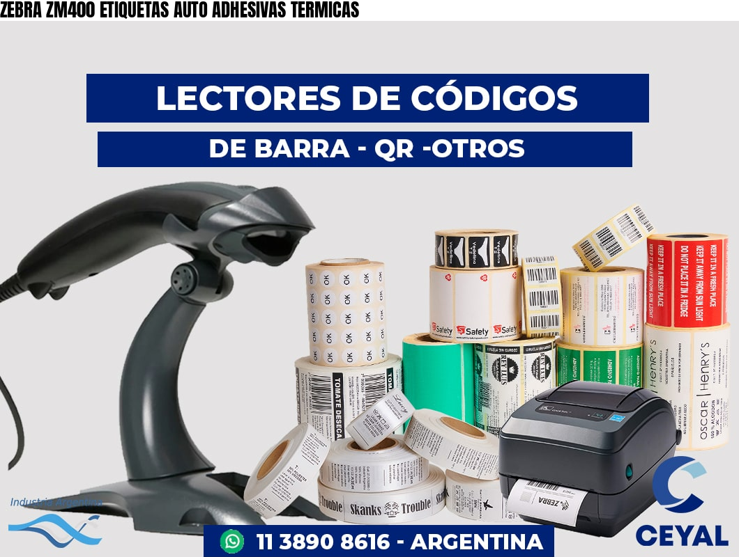 ZEBRA ZM400 ETIQUETAS AUTO ADHESIVAS TERMICAS
