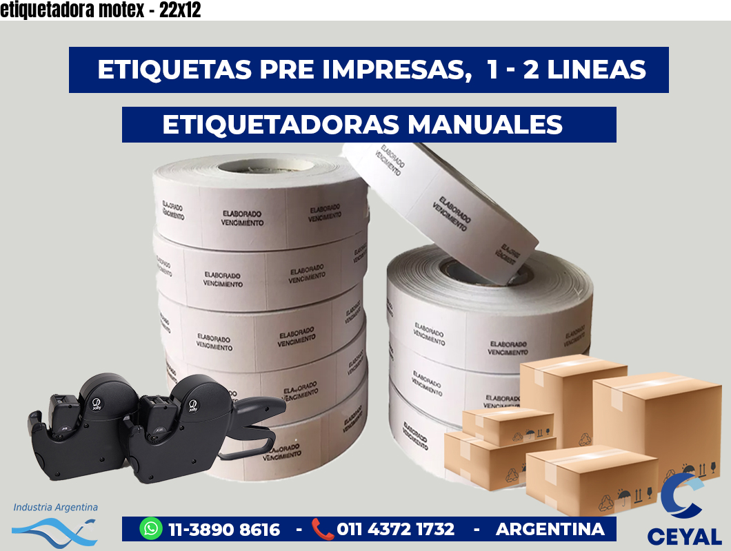 etiquetadora motex - 22x12