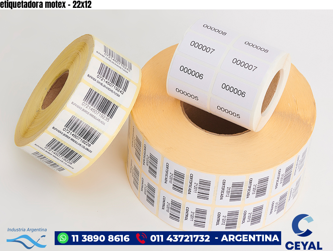 etiquetadora motex - 22x12