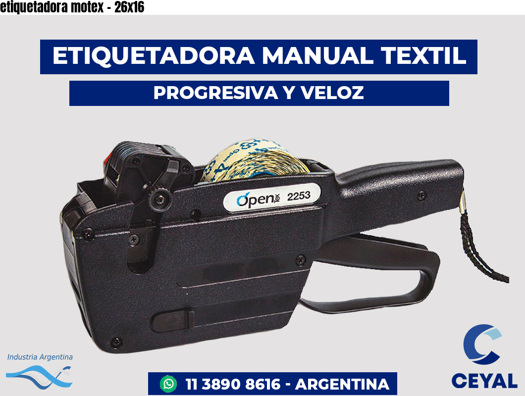 etiquetadora motex - 26x16