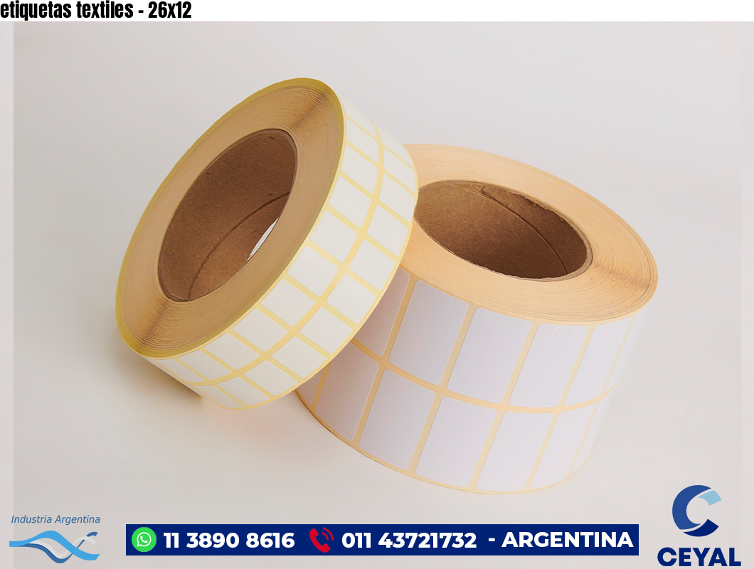 etiquetas textiles - 26x12