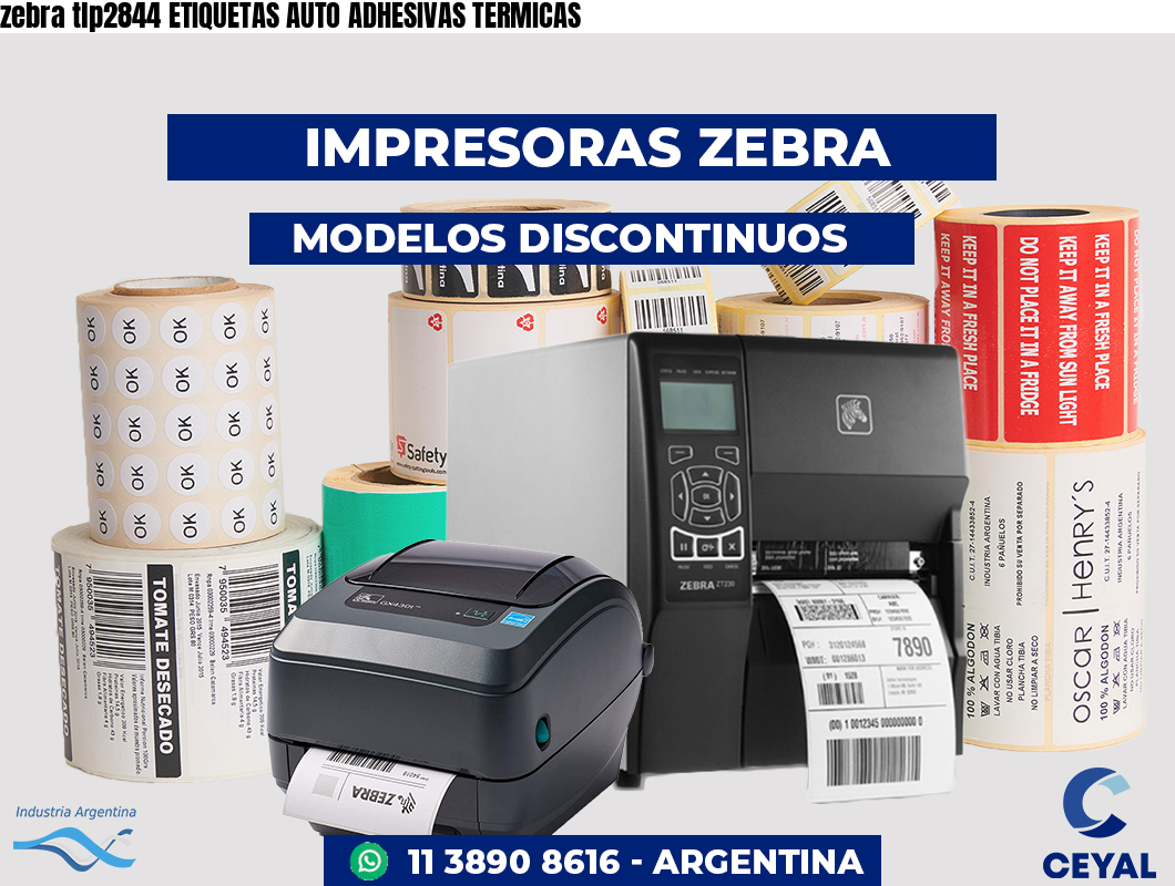 zebra tlp2844 ETIQUETAS AUTO ADHESIVAS TERMICAS