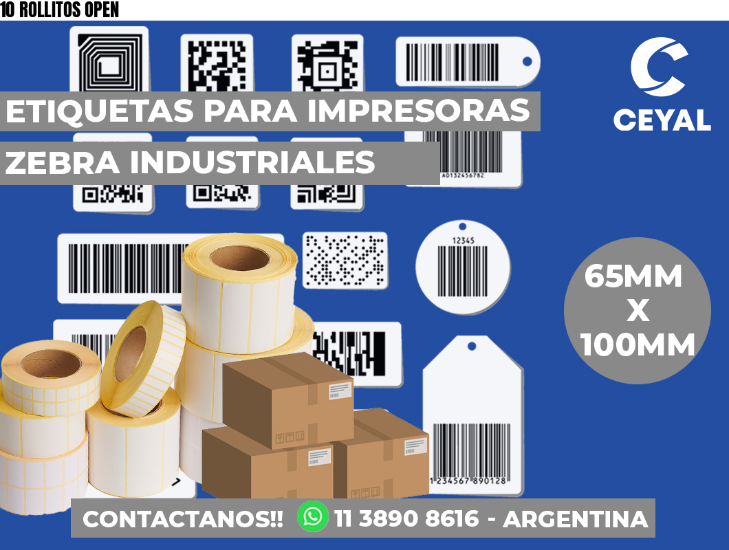10 ROLLITOS OPEN