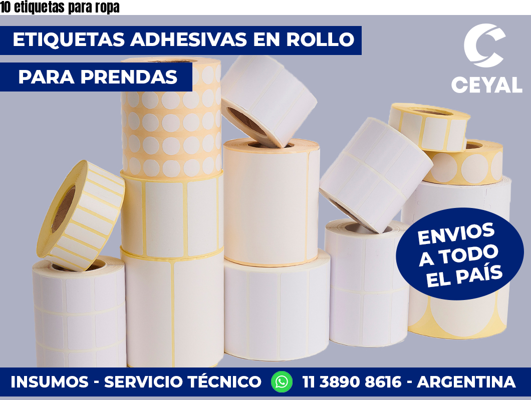 10 etiquetas para ropa