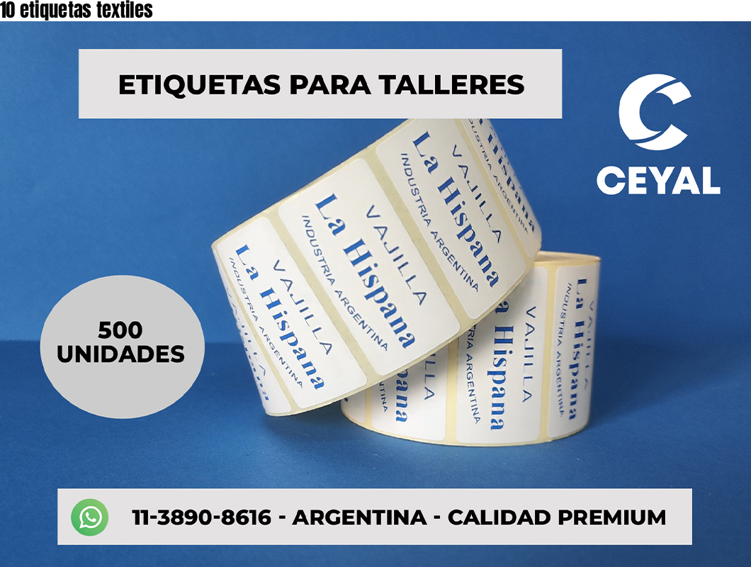 10 etiquetas textiles