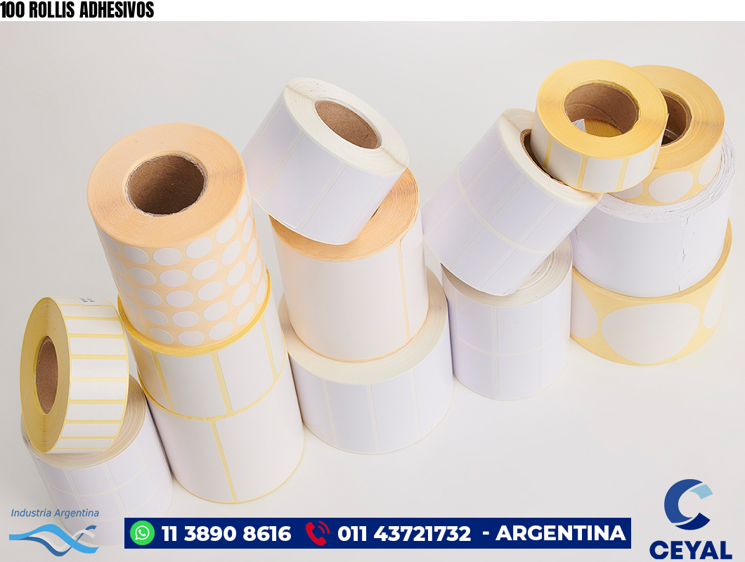 100 ROLLIS ADHESIVOS