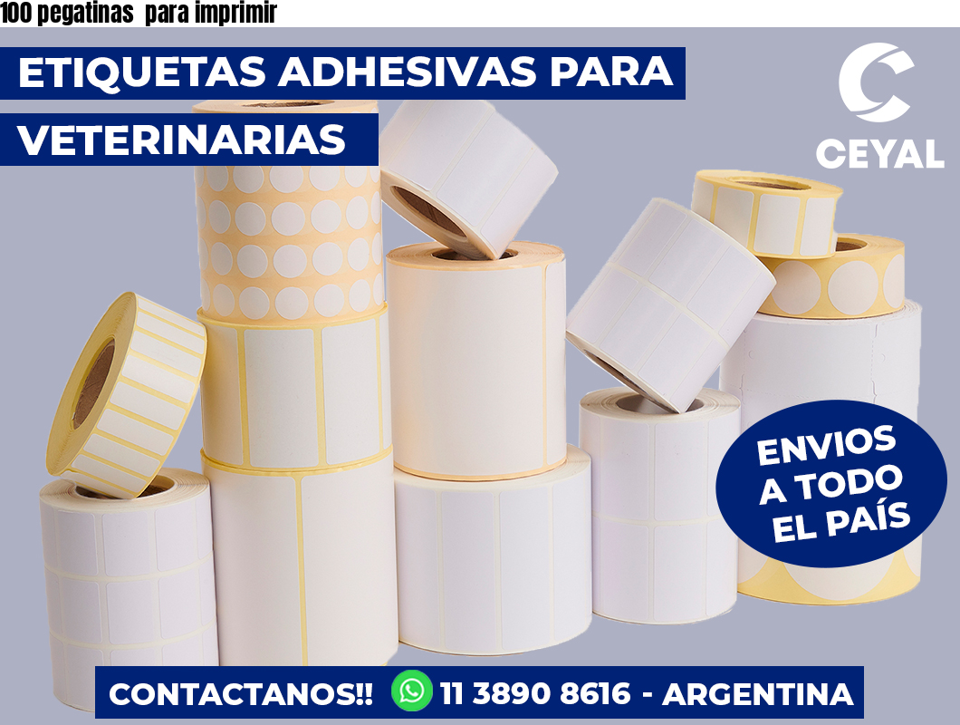 100 pegatinas  para imprimir
