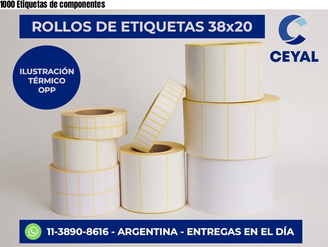 1000 Etiquetas de componentes