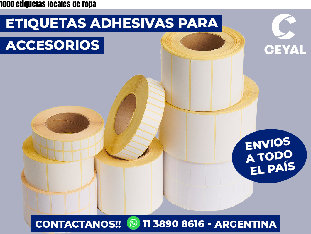 1000 etiquetas locales de ropa