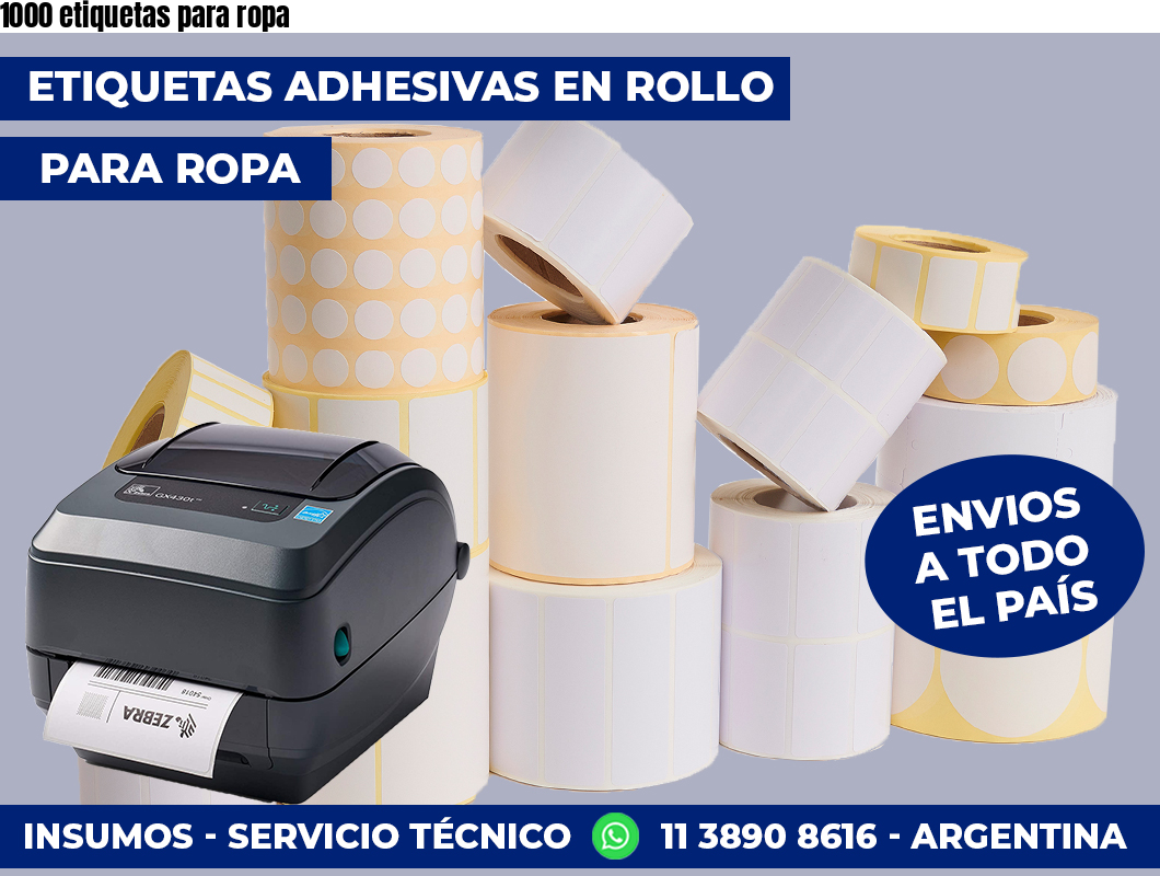 1000 etiquetas para ropa