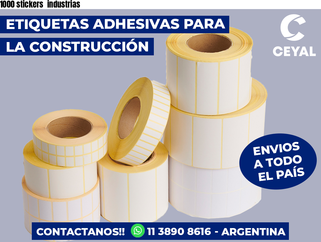 1000 stickers  industrias