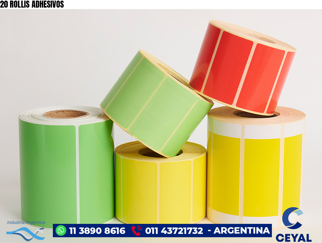 20 ROLLIS ADHESIVOS