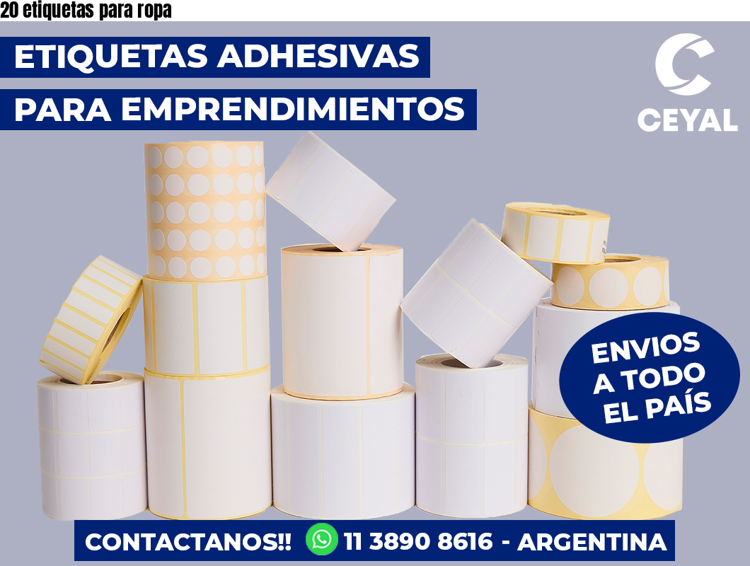 20 etiquetas para ropa
