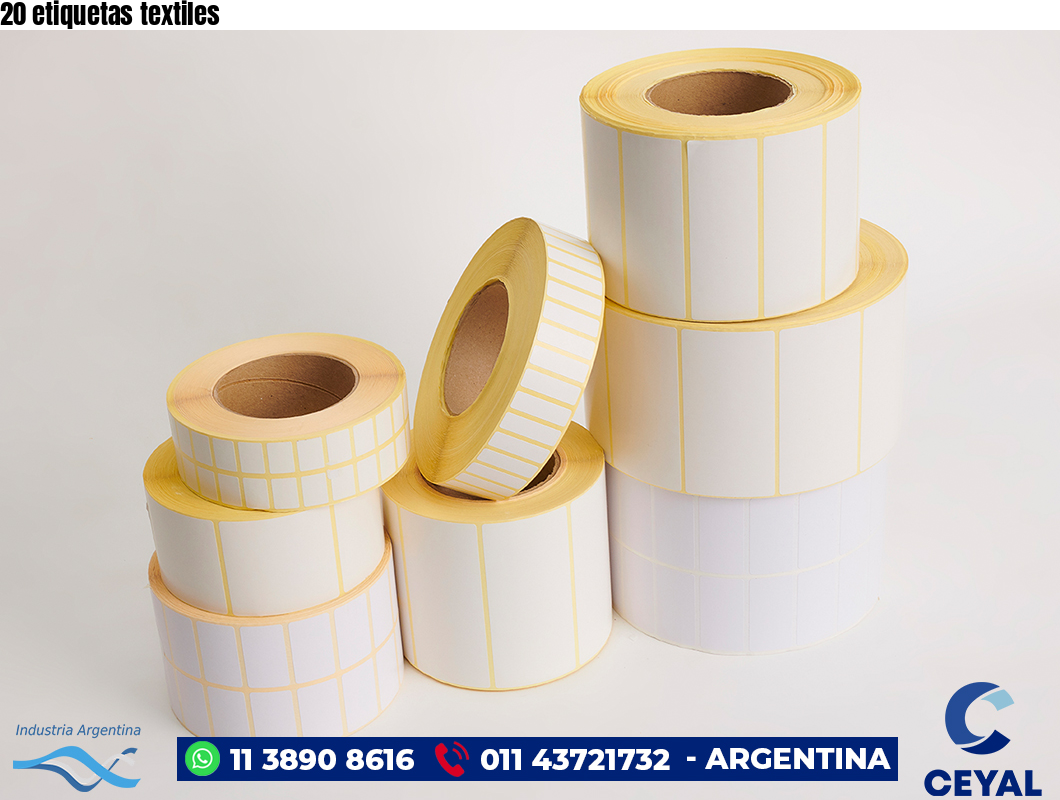 20 etiquetas textiles