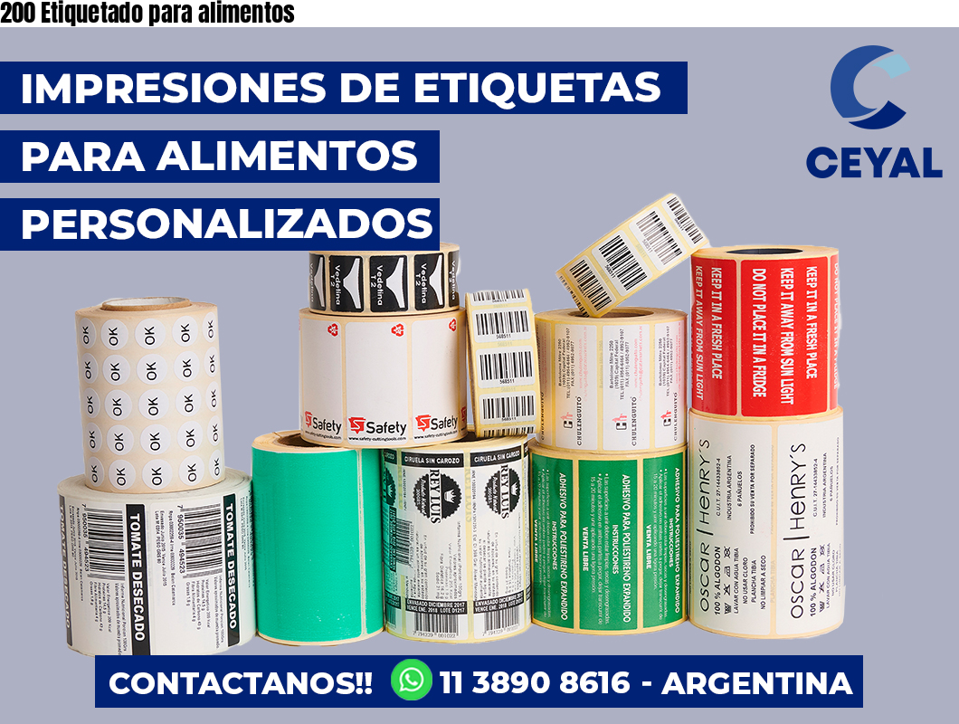 200 Etiquetado para alimentos