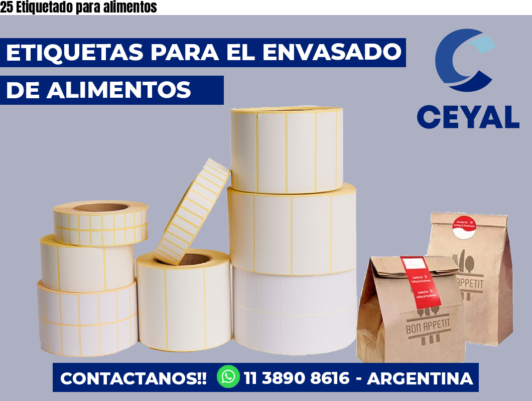 25 Etiquetado para alimentos