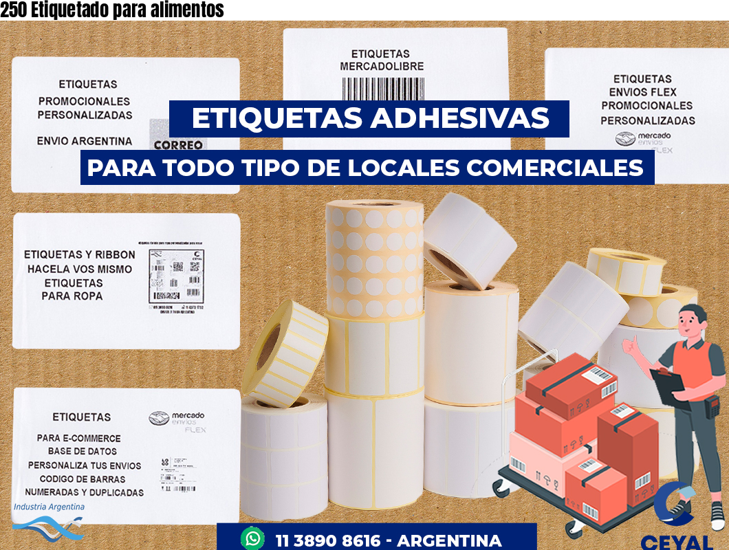 250 Etiquetado para alimentos