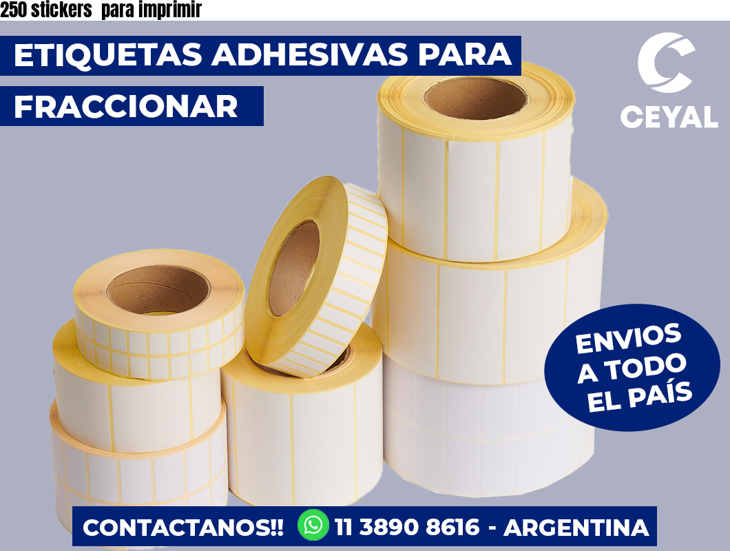 250 stickers  para imprimir