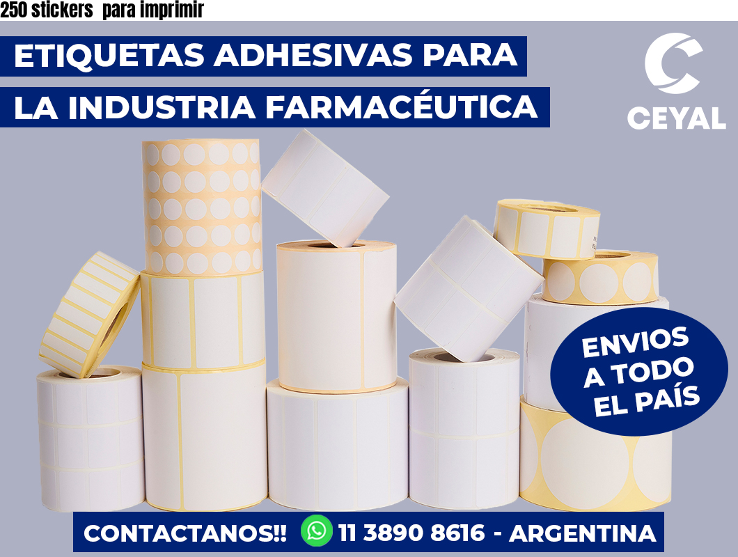250 stickers  para imprimir