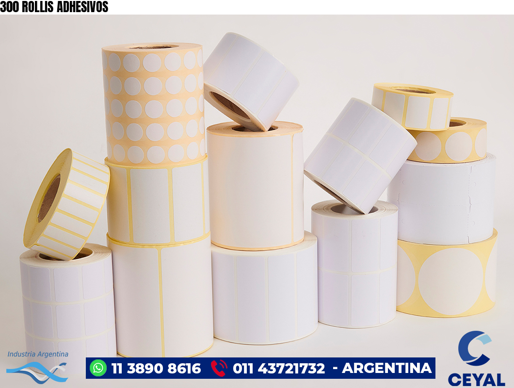 300 ROLLIS ADHESIVOS