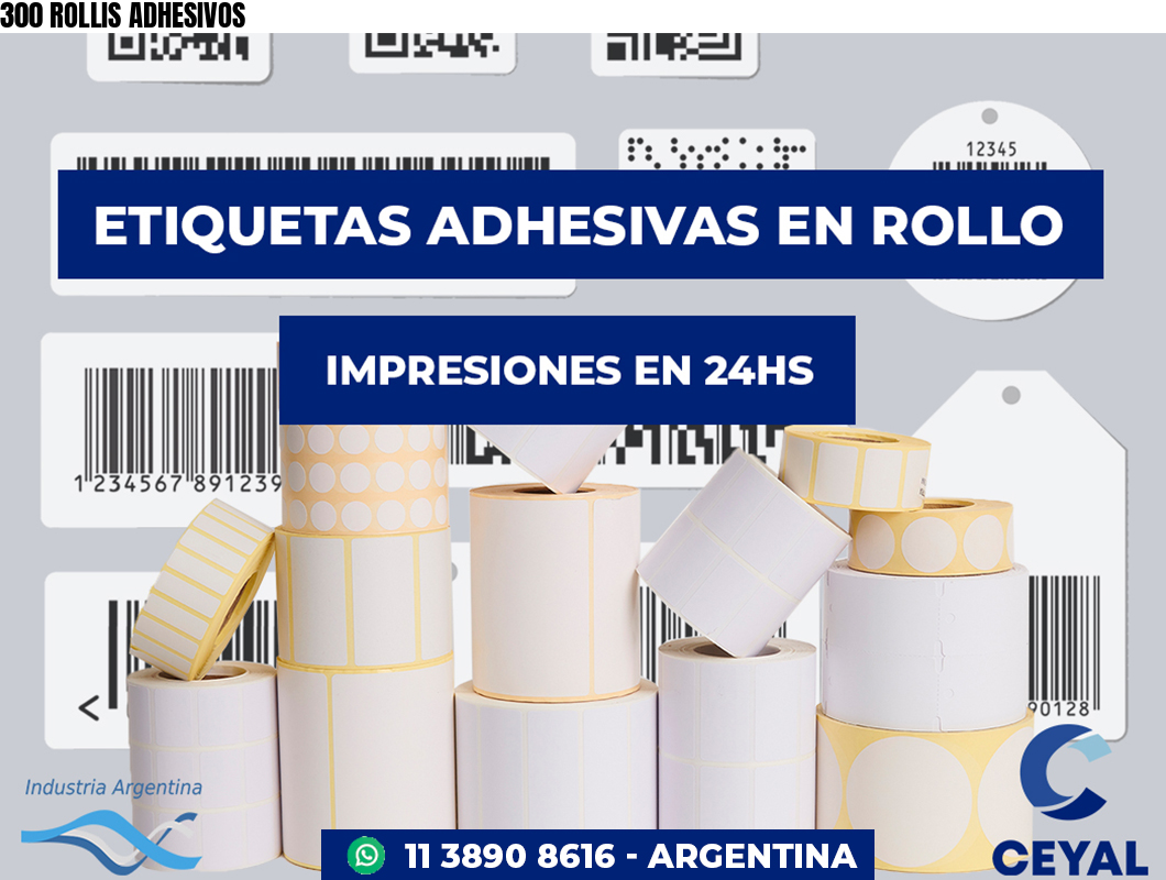300 ROLLIS ADHESIVOS