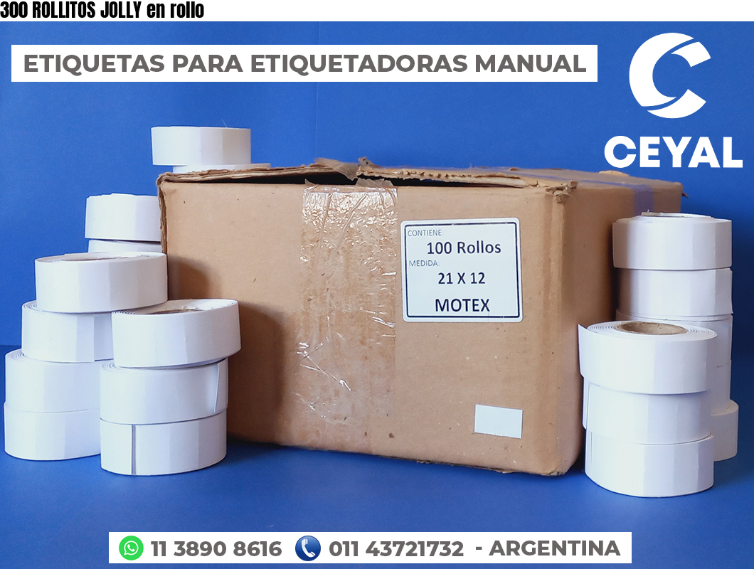 300 ROLLITOS JOLLY en rollo
