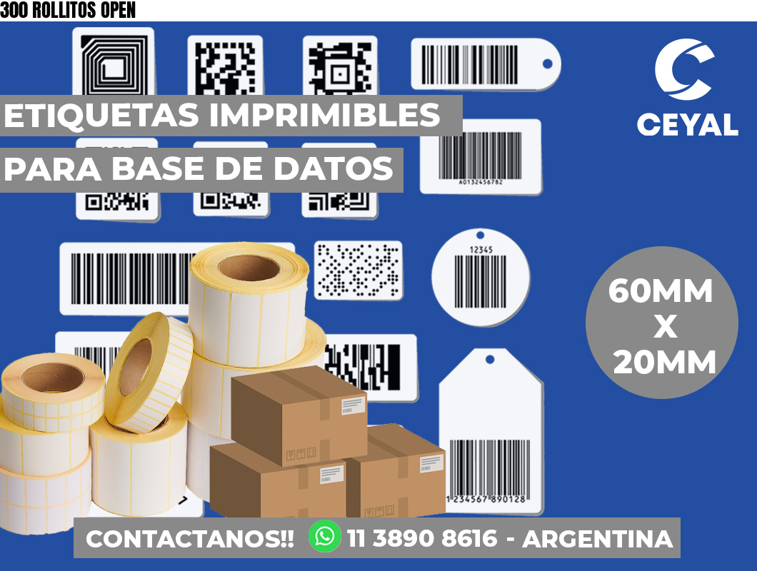 300 ROLLITOS OPEN