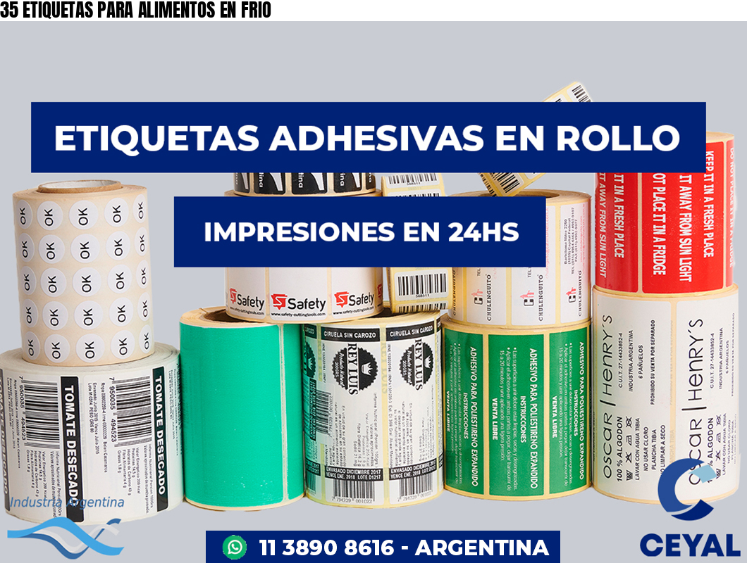 35 ETIQUETAS PARA ALIMENTOS EN FRIO