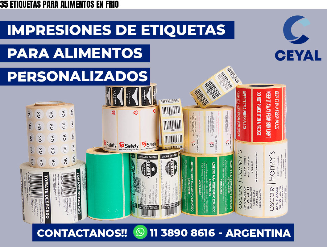 35 ETIQUETAS PARA ALIMENTOS EN FRIO