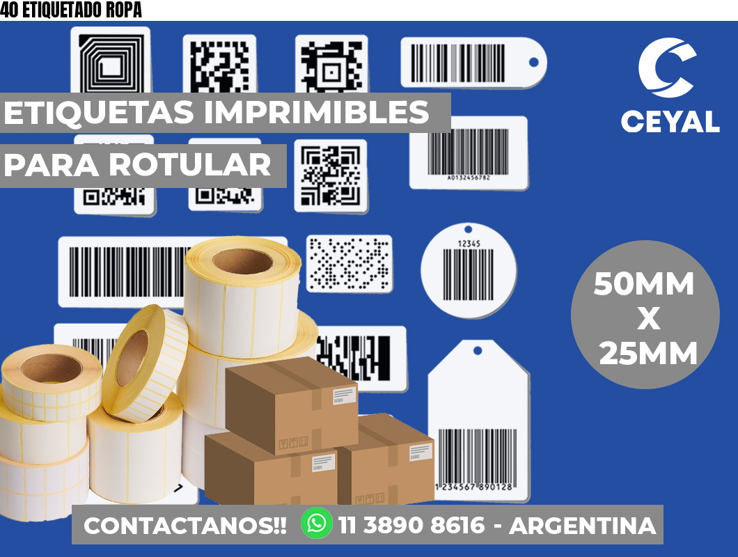 40 ETIQUETADO ROPA