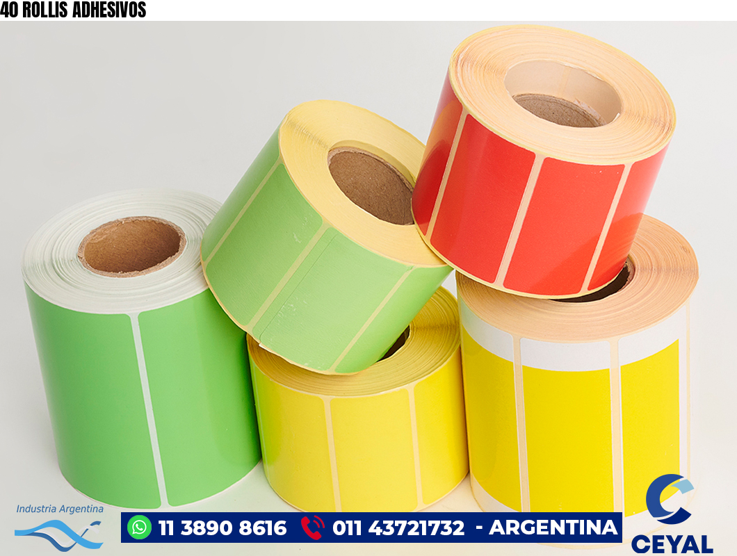 40 ROLLIS ADHESIVOS