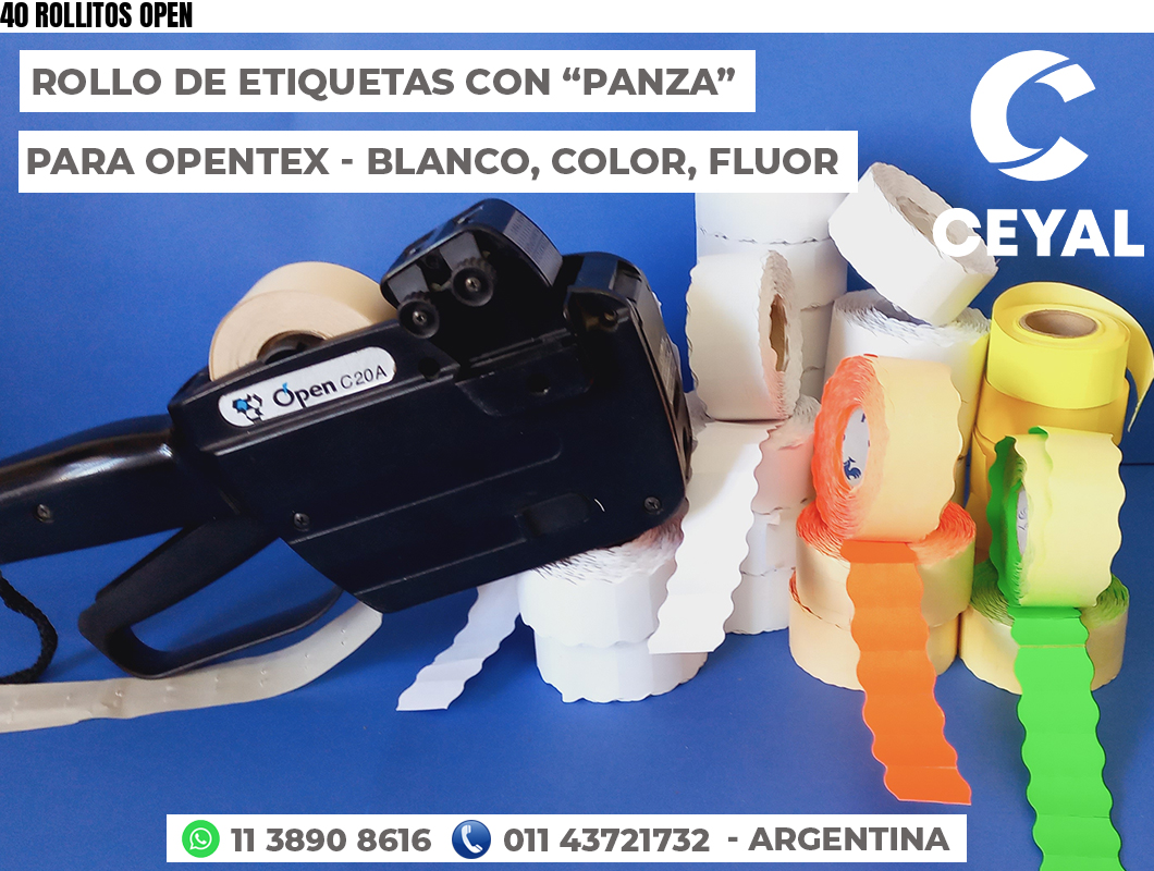 40 ROLLITOS OPEN