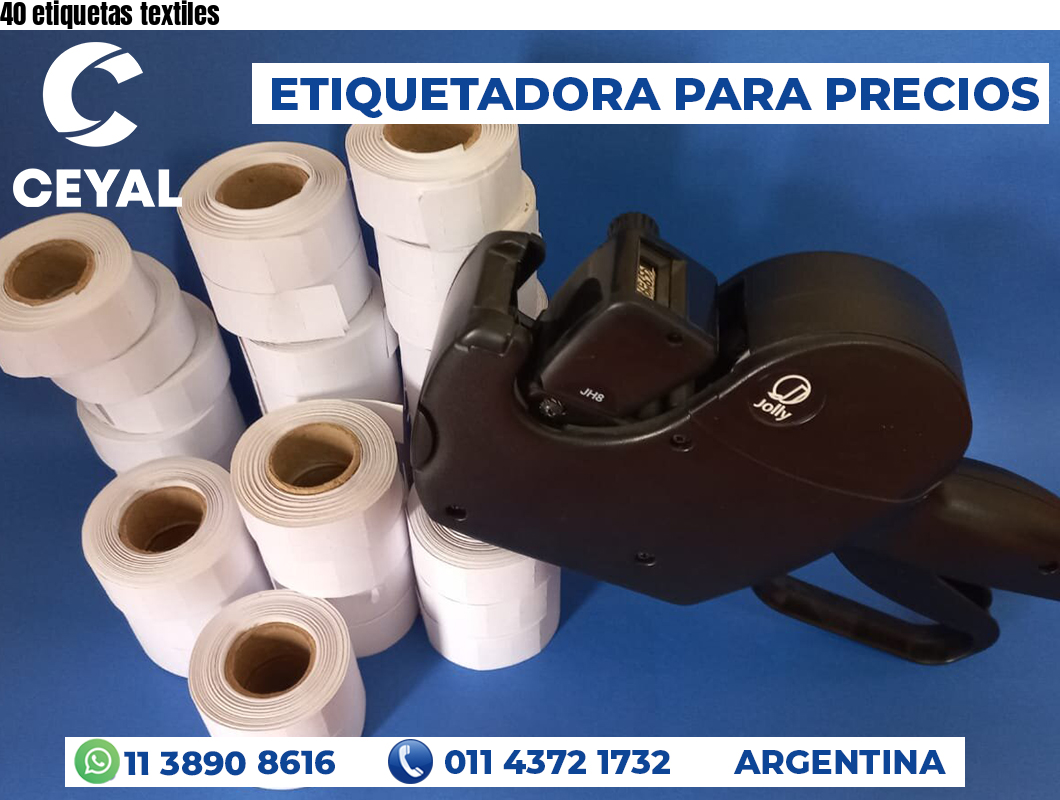 40 etiquetas textiles