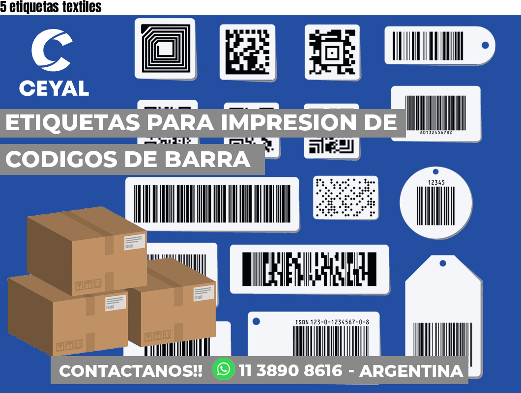 5 etiquetas textiles