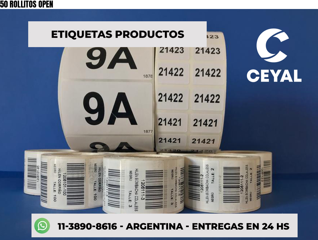 50 ROLLITOS OPEN
