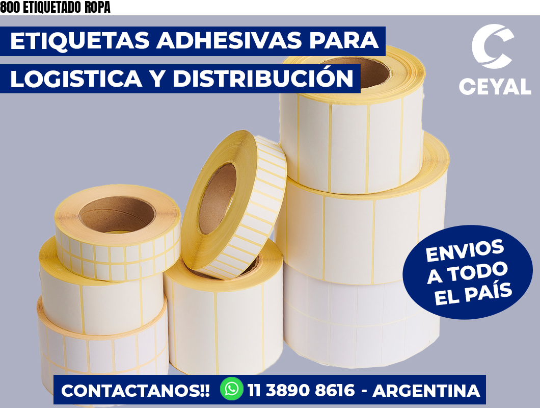 800 ETIQUETADO ROPA