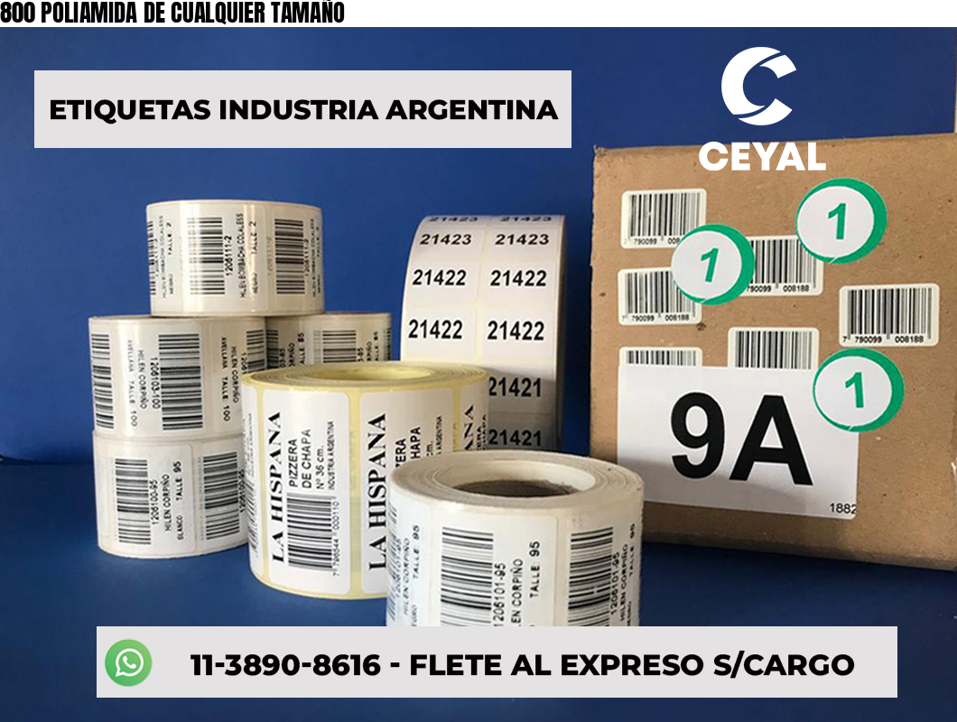800 POLIAMIDA DE CUALQUIER TAMAÑO