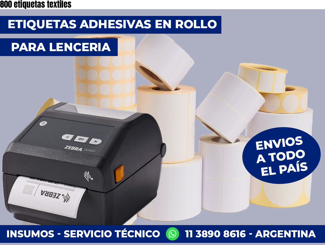 800 etiquetas textiles